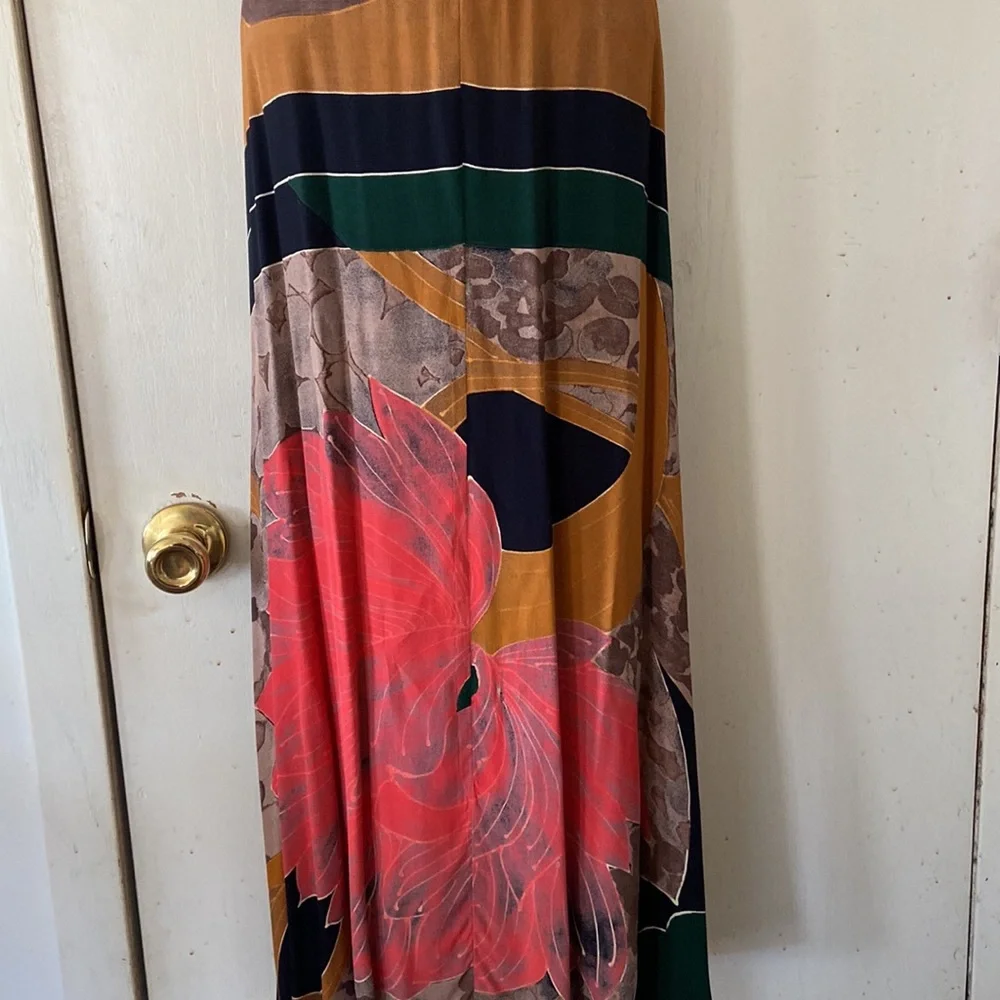 Carole Little Print Skirt Sz L - Picture 3 of 5